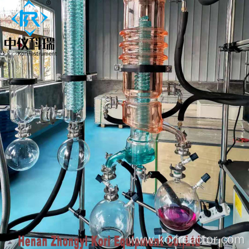 Lab wiped film distillation cbd evaporator